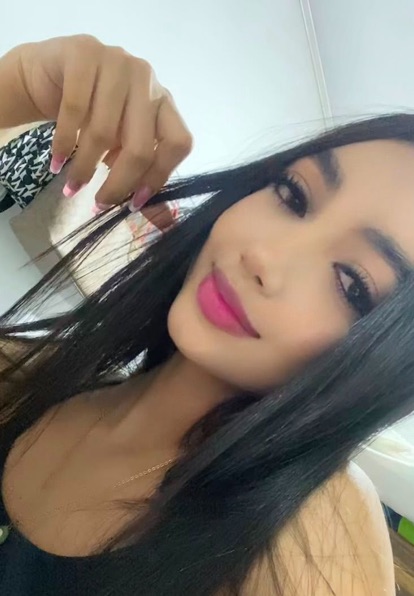 Cata ready for a video call with girls on GoMeetCam